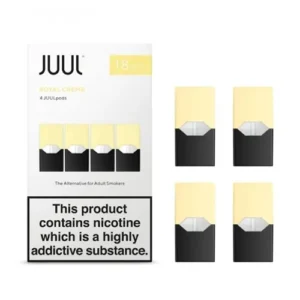 JUUL Pods Creme with cocoa, vanilla, and crème brûlée flavor