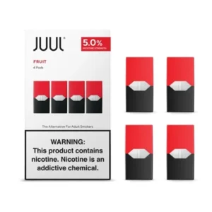 JUUL Pods Fruit with a blend of peaches, grapes, and berries